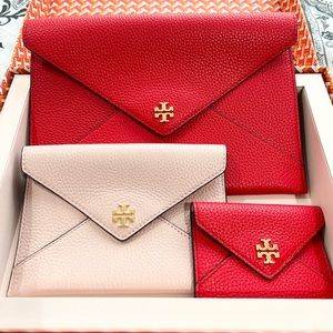 Brand new with tags Tory Burch Carter trio envelope/clutch set of 3